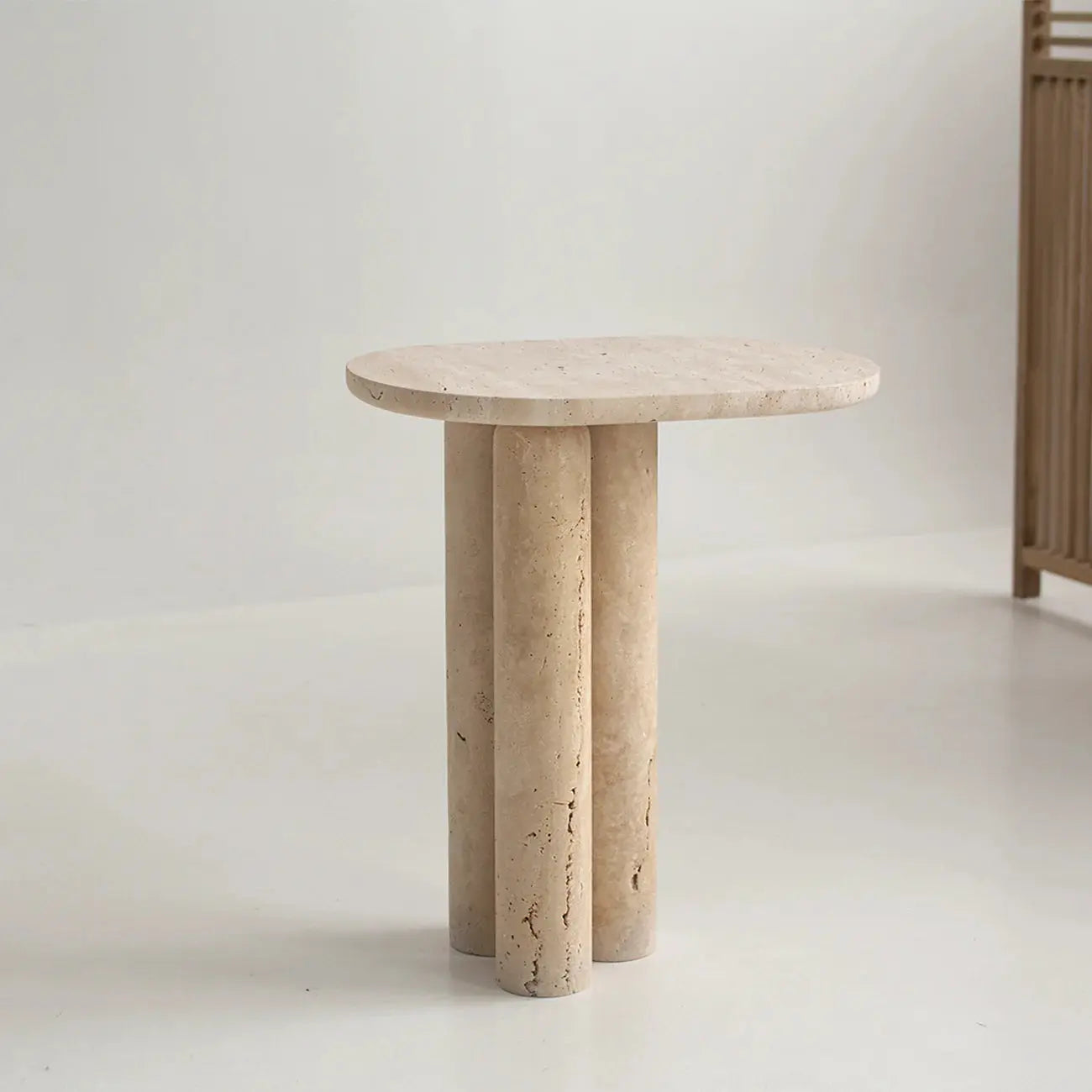 Table d'appoint en travertin Eco Design Lifestyle